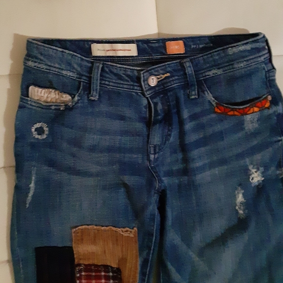 Anthropologie Pilcro Patchwork Jeans - Picture 3 of 14